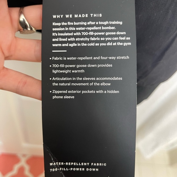 Lululemon Black Bomber XL - Picture 8 of 8